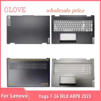 New Original For Lenovo Yoga 7-16 IRL8 ARP8 2023 Laptop LCD Back Cover Front Bezel Upper Palmrest Bottom Case Keyboard Hinges