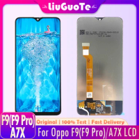 6.3" Original For OPPO F9 (F9 Pro) CPH1823 LCD Display Touch Screen With Frame Digitizer Assembly For Oppo A7X LCD Replacement