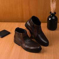 sepatu semi boot sepatu boot resleting sepatu boot zipper sepatu boot pria kulit asli sepatu boot fo