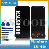 AMOLED LCD Display Touch Screen Digitizer Panel Assembly Replacement for Oppo Realme 10 4G RMX3630, 6.43"