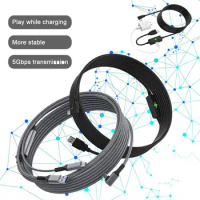 16FT Link Cable for Meta Quest 3/2/PICO4/Neo3/Meta Quest Pro Link Fast Charging Type-C USB Cables 5M