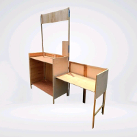 Woodloka Booth Portable / Gerobak Lipat + Meja Kompor Untuk Jualan - Rangka Kayu