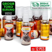 SEMPATI GROSIR Dermikit Spray 60 Ml Obat Infeksi Kulit Kucing Cat Kitten Anabul Isi 12 Pcs Obat Scab