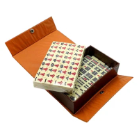 Mahjong Game Set Chinesemini Jongg Traditional Tiles Portable Majiang Sets Jong Travel Board Kit Games Classic Miniature Tile