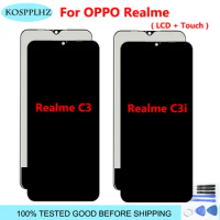 For OPPO Realme C3 C3i LCD Display + Touch Screen Assembly Replacement New 6.52" For Realme C3 LCD Front Touch + Glue