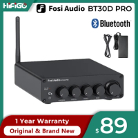 Fosi Audio BT30D PRO Bluetooth Sound Power Amplifier 2.1 Channel Amp Audio Reciver for Speaker Subwoofer 165Wx2 +350W BT30D PRO