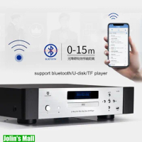 Bluetooth Digital Laser CD Player USB/TF/CD/HCD/MP3 Support Optical/Coaxial/Balance 110V/220V Switchable