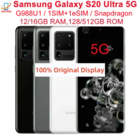 Samsung Galaxy S20 Ultra 5G G988U1 6.9" 128/512GB ROM 12/16GB RAM NFC Octa Core Snapdragon Original Unlocked Android