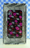 【震撼精品百貨】Hello Kitty 凱蒂貓~HELLO KITTY iPhone4手機殼-唇印黑