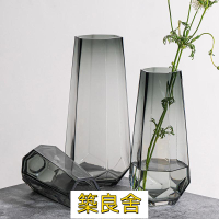 開立發票 花瓶 玻璃花瓶 透明花瓶 桌面花瓶 水培花瓶高級感ins風玻璃花瓶透明水養插花瓶鮮花玫瑰百合花客廳擺件歐式