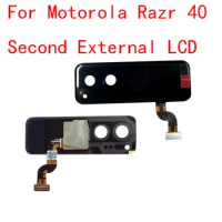 Second External 1.5" LCD For Motorola Razr 40 Display Touch Screen Digitizer Assembly For Moto Razr40 Small LCD Replace