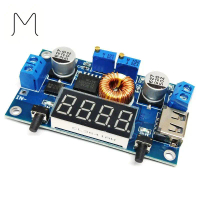 Mô-đun chuyển đổi điện áp DC DC bước xuống 5A 75W từ 5V 36V sang 1.25V–32V (CC/CV), kèm đồng hồ đo đ