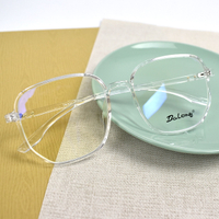 配眼鏡 方框簡約透明防藍光鏡片 NYA88
