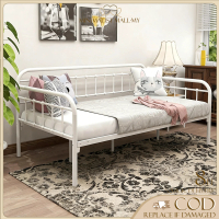 MM3-Iron Sofa Bed Anti-Rust Iron Sofa Single/Queen Living Room Iron Sofa Compact for Small Home Livi