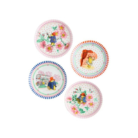 ชุดจาน Set 4 Side Plate ลาย Paddington สี Pink