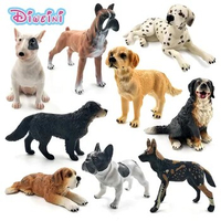Dalmatian Bulldog Bull Terrier Labrador Siberian husky Dog Animal Model figures figurines home decor Gift For Children Kids toys