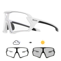 New Photochromic Cycling Glasses for Men Bicycle Eyewear Mountain Bike Cycling Goggles UV400 MTB Polarized Road Sunglasses Women