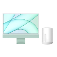 iMac 24吋 M1晶片 256G 綠色+品牌床頭燈