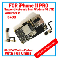 Fully Tested Authentic Motherboard For iPhone 11 Pro 64g/256g/512g Original Mainboard With Face ID Cleaned iCloud Free Shipping