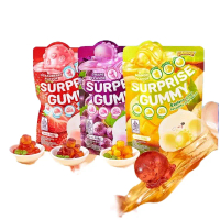 Permen Jelly Halal 3 Rasa Mangga, Anggur, Strawberry Candy Buah Viral Cemilan Manis Lianggui