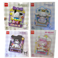 Sanrio Series Block Prints Cinnamoroll Model Decorations Kuromi Cartoon Splicing Block Toys for Children's Birthday Gifts