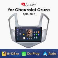 Junsun V1 Wireless CarPlay Android Auto Radio For Chevrolet Cruze J300 J308 2012 - 2015 4G Car Multimedia GPS 2din autoradio