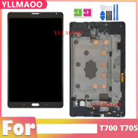NEW LCD For Tab S 8.4 SM-T705 SM-T700 LCD Display T705 T700 Touch Screen Digital Assembly Replacement with Frame