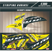 SETIKER COD / STRIPING MOTOR HONDA SCOOPI DONAT VARIASI LIS SCOOPY 2016-2019 VARIASI STIKER STRIPING
