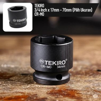 Mata Impact Socket 3/4" Inch Cr-Mo TEKIRO Kunci Sok Hitam 6PT DR Sock 65mm