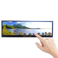 12.6 Inch Portable Monitor 1920*515 FHD IPS Bar Touch Screen Monitor Second Display Sub Monitor