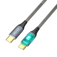 SEEHOT 嘻哈部落USB-C to C 100W PD鋁合金充電傳輸線2.5M(灰) SC-CC914G