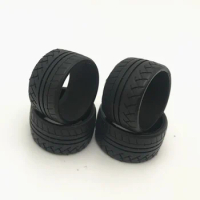 4pcs 1/24 Scale Rubber Tire Skin 18" Magician Model 18 Inch SPORT RS 235/40ZR18 HD Tires Tyre for 1:24 Model Cars