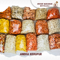 Snack Kiloan Serba Kerupuk 1/4 BAL Kemasan Ekonomis 200g dan 250g