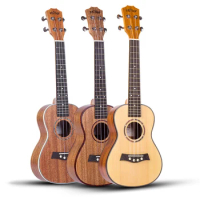 Tenor Acoustic Ukulele 23 Inch Hawaiian Guitar 4 Strings Mahogany Ukulele Handcrafted Wood Guitarist With Wrap-around Design
