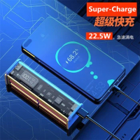 Newest Fashion DIY Power Bank Shell 5V 9V 12V 5A USB PD 22.5W Type-C Super-Charge VOOC 18650 *8 Battery Cells