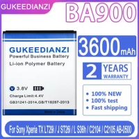 GUKEEDIANZI BA900 BA 900 3600mAh Battery For Sony Xperia TX LT29i/J ST26i/L S36h/C2104/C2105 AB-0500 Li-ion Batteries