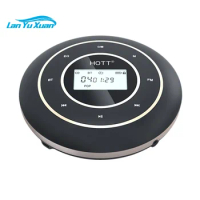 Portable CD Player HiFi Bluetooth 5.0 And FM Transmitter Rechargeable Stereo CD Players Touch Vibration Button With Headphones