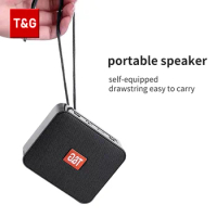 TG166 Mini Portable Speaker Wireless Bluetooth Speaker Subwoofer Compatible Outdoor Speaker Column Support USB TF Card FM Radio