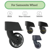 For Samsonite U72 Luggage Wheel Trolley Case Accessories Universal Wheel Travel Suitcase Wheels JY105 JY106 JY109 JY110 Black