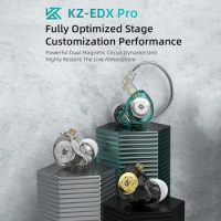 KZ-EDX Pro HIFI Bass Earphones Magnetic Dynamic Unit Sport Running 3.5mm Wired In Ear Monitor Headphones Stereo Noise Cancelling