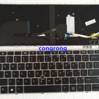 US laptop keyboard For HP EliteBook 840 G3 745 G3 836308-001 821177-001 English keyboard with pointer with backlight