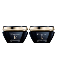 【KERASTASE 巴黎卡詩】黑鑽極萃逆時髮膜200ml雙入組(卡詩髮膜/護髮/修護)