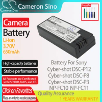 CameronSino Battery for Sony Cyber-shot DSC-P12 DSC-P8 DSC-P3 DSC-FX77 DSC-P8L DSC-V1 fits Sony NP-FC10 Digital camera Batteries