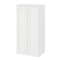 SMÅSTAD/PLATSA 衣櫃/衣櫥, 白色/附框, 60x42x123 公分