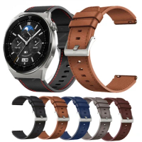 Leather Strap 22mm for Huawei Watch GT 2 GT3 Pro 46MM Strap Wrist Band for HUAWEI WATCH GT 3 Pro 46mm/GT Runner 46mm Watch strap