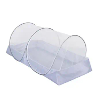 Foldable Mosquito Net Portable Bottomless Anti Mosquito Camping Mesh Tent Double Single Bed for Girls Bed Trips Adjustable Size