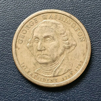 Koin Koleksi 1 Dollar Amerika Serikat Peringatan George Washington