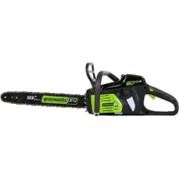 Greenworks 80V 18" Brushless Cordless Chainsaw (Great for Tree Felling, Limbing, Pruning, and Firewood)