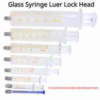 Borosilicate Glass Luer Lock Syringe, 1Ml Accurate Lab Syringes