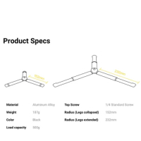 Outdoor tripod Suitable for Insta360 Flow/X3/ONE X2/X/ONE R/RS photography accessories
